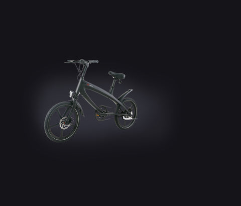 Carbon Black Electric Bike with Built-in Speakers and Bluetooth (BLACK) - CRU203