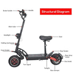 Kugoo G-BOOSTER  48V,23Ah 1600W Off-road Electric Scooter  - EBSCR884