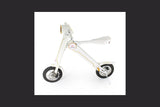 The Cruzaa Electric Scooter Racing White with Built-in Speakers and Bluetooth - CRU565 -3 (Sit On)