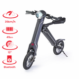 Cruzaa Electric Scooter PRO Carbon Black - with Built-in Speakers and Bluetooth - CRU015